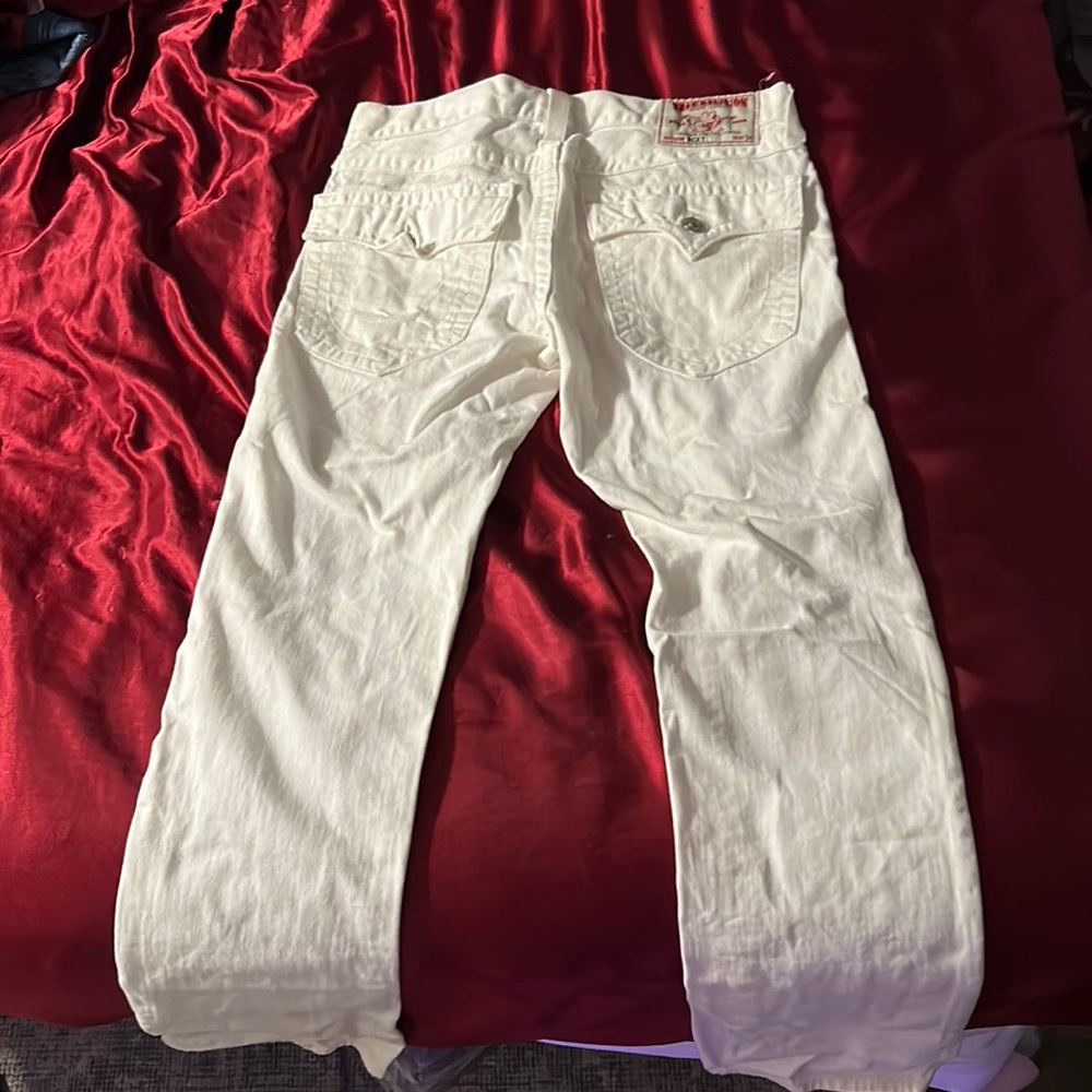 vintage pure white true religion jeans